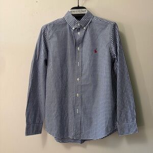 Ralph Lauren Blue and White Gingham Shirt size Large